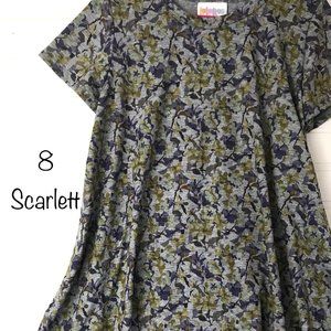 lularoe scarlett girls kids dress size 8 brand new nwt back to school